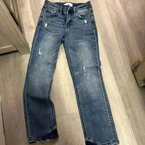 Vervet Straight Distressed Crop High Rise skinny jeans size 24